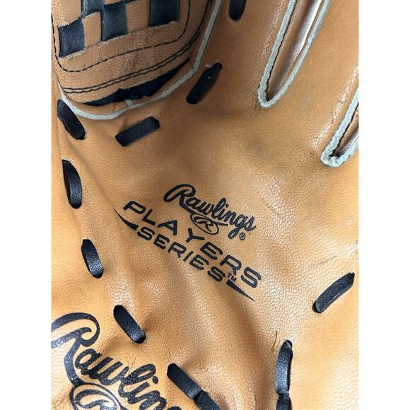 Rawlings Player Series PL1208 12" Leather Palm Glove Basket Web Throw Left Hand - Picture 7 of 8
